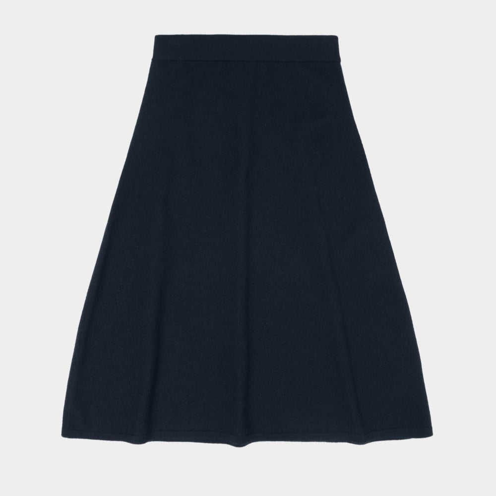 FUB Women's Felted Skirt - Dark Navy