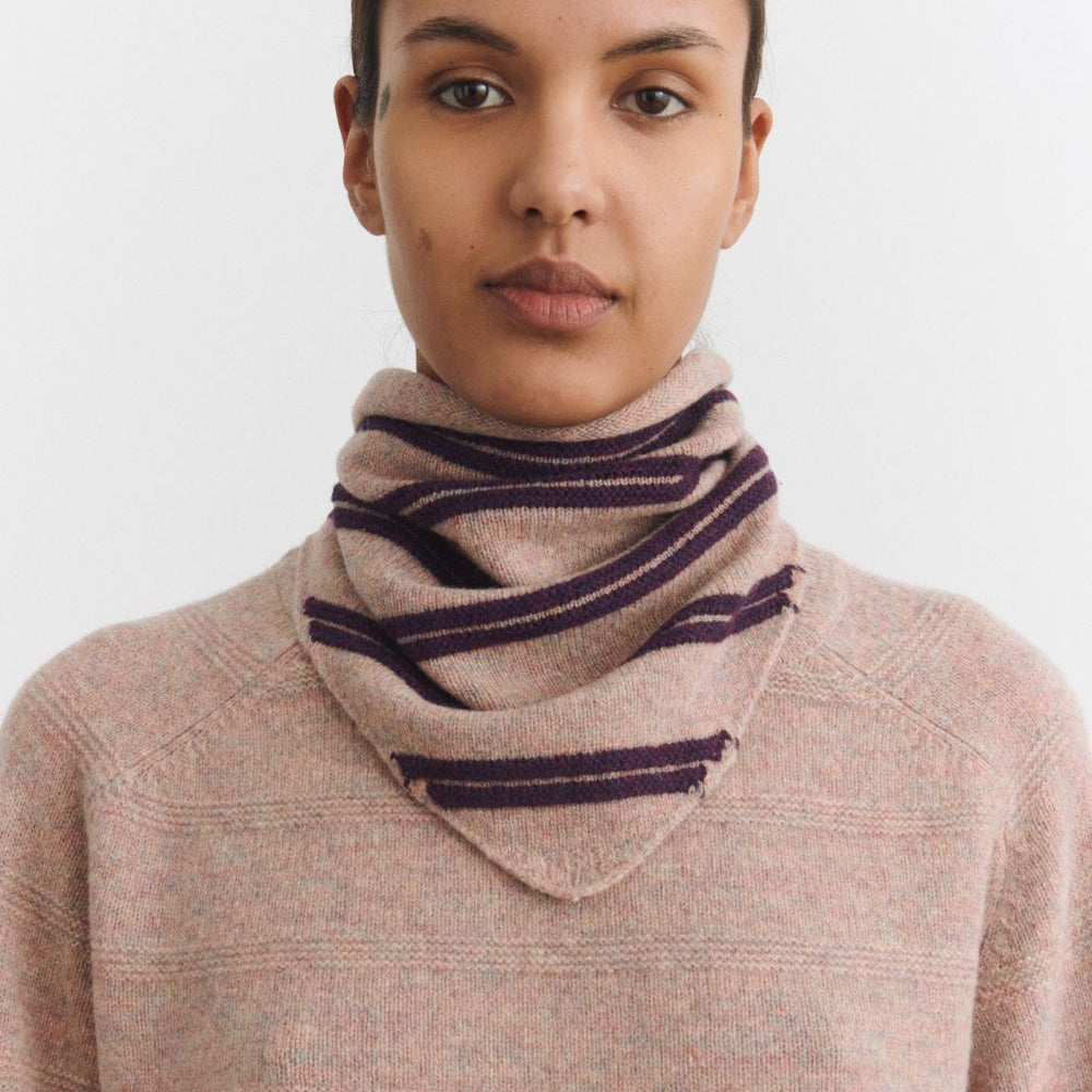 FUB Women's Lambswool Bandana - Tivoli / Violet