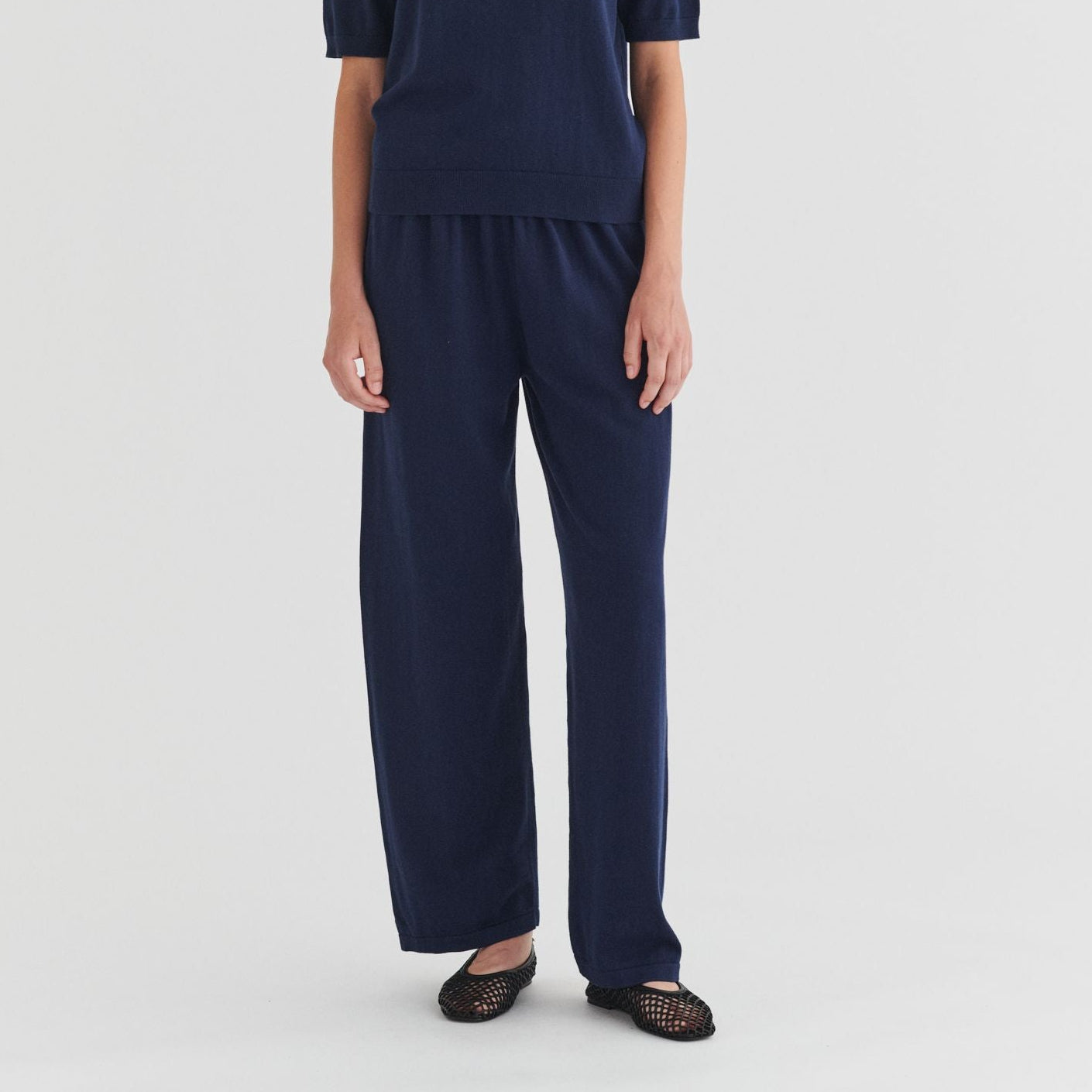 FUB Denmark Women's Cotton Trousers - Dark Navy
