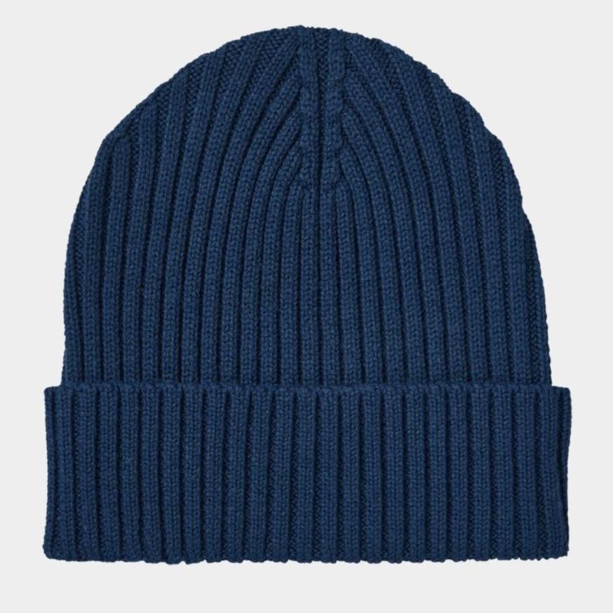 FUB Merino Rib Beanie - Pond Blue