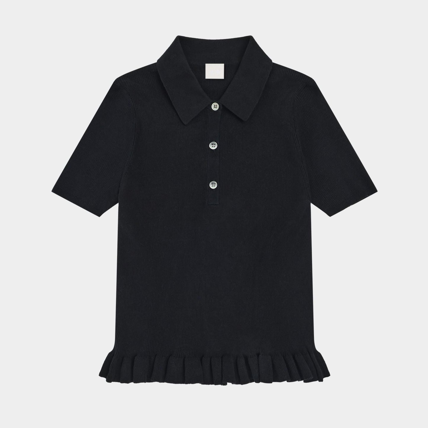 FUB Denmark Women's Rib Polo - Black