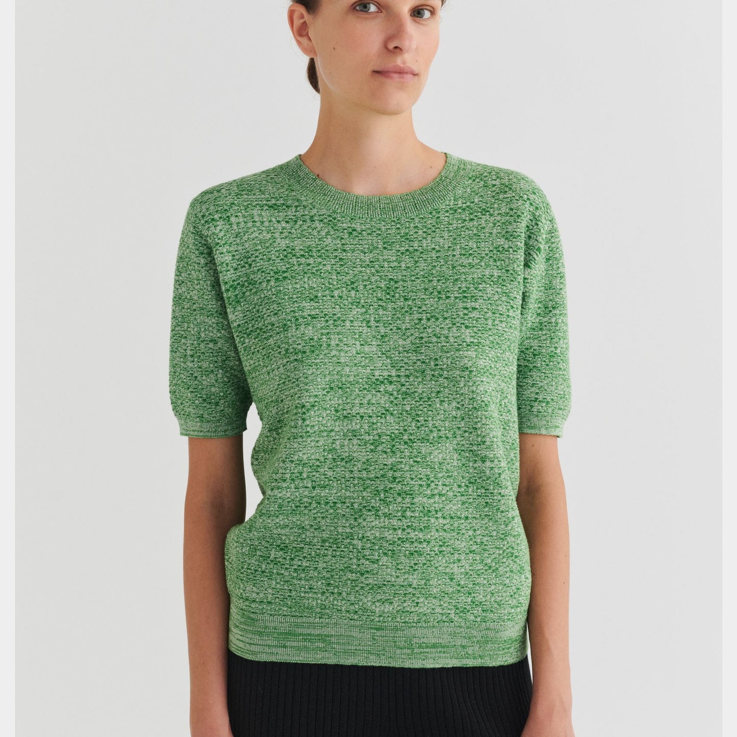 FUB Denmark Women's Structure Tee - Pine Melange