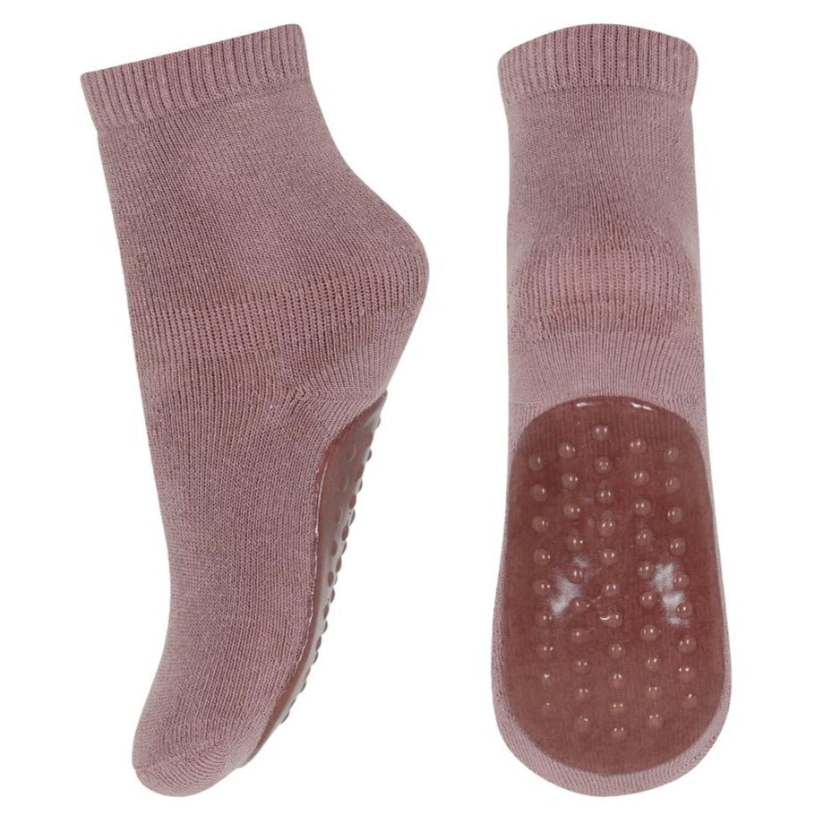 MP Denmark Cotton Slipper Socks - Wood Rose