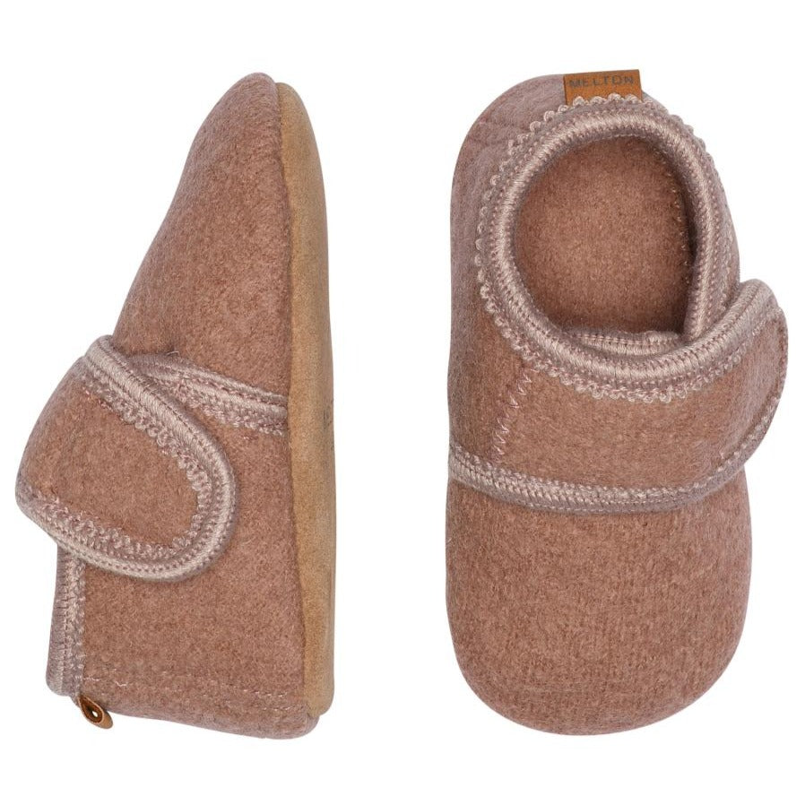 
                      
                        MELTON Wool Velcro Slippers - Fawn
                      
                    