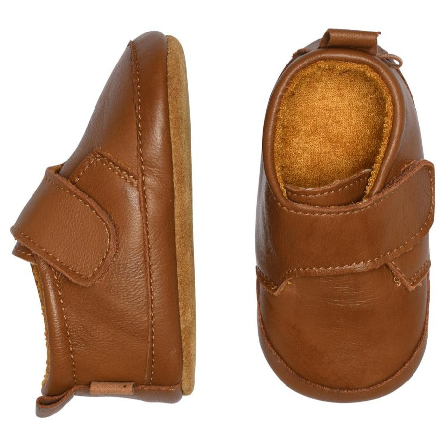 
                      
                        MELTON Leather Velcro Slippers - Cognac
                      
                    