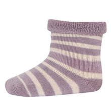  MP Denmark Stripe Cotton Terry Ankle Socks - Lilac Shadow