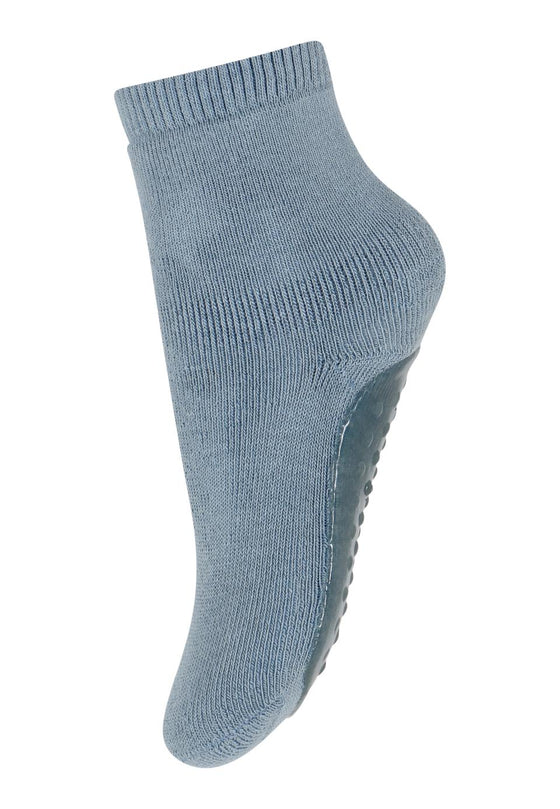 MP Denmark Cotton Slipper Socks - Dusty Blue