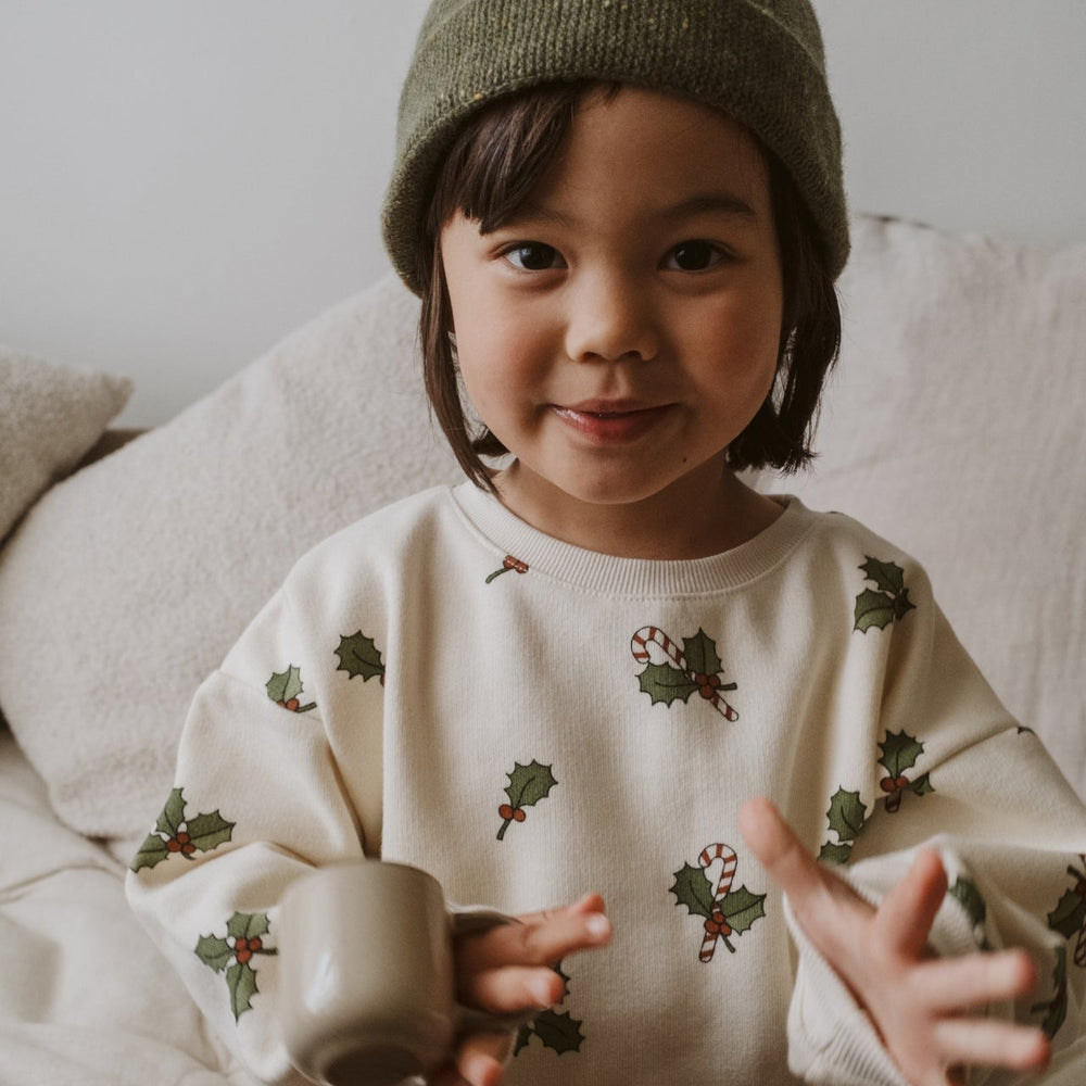 Organic Zoo Christmas Holly Sweatshirt