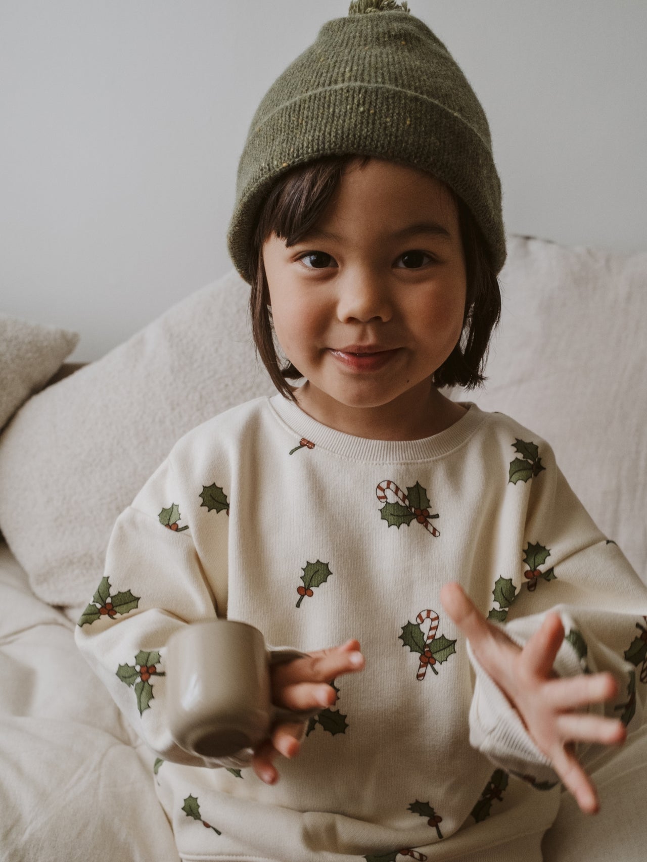 Organic Zoo Christmas Holly Sweatshirt