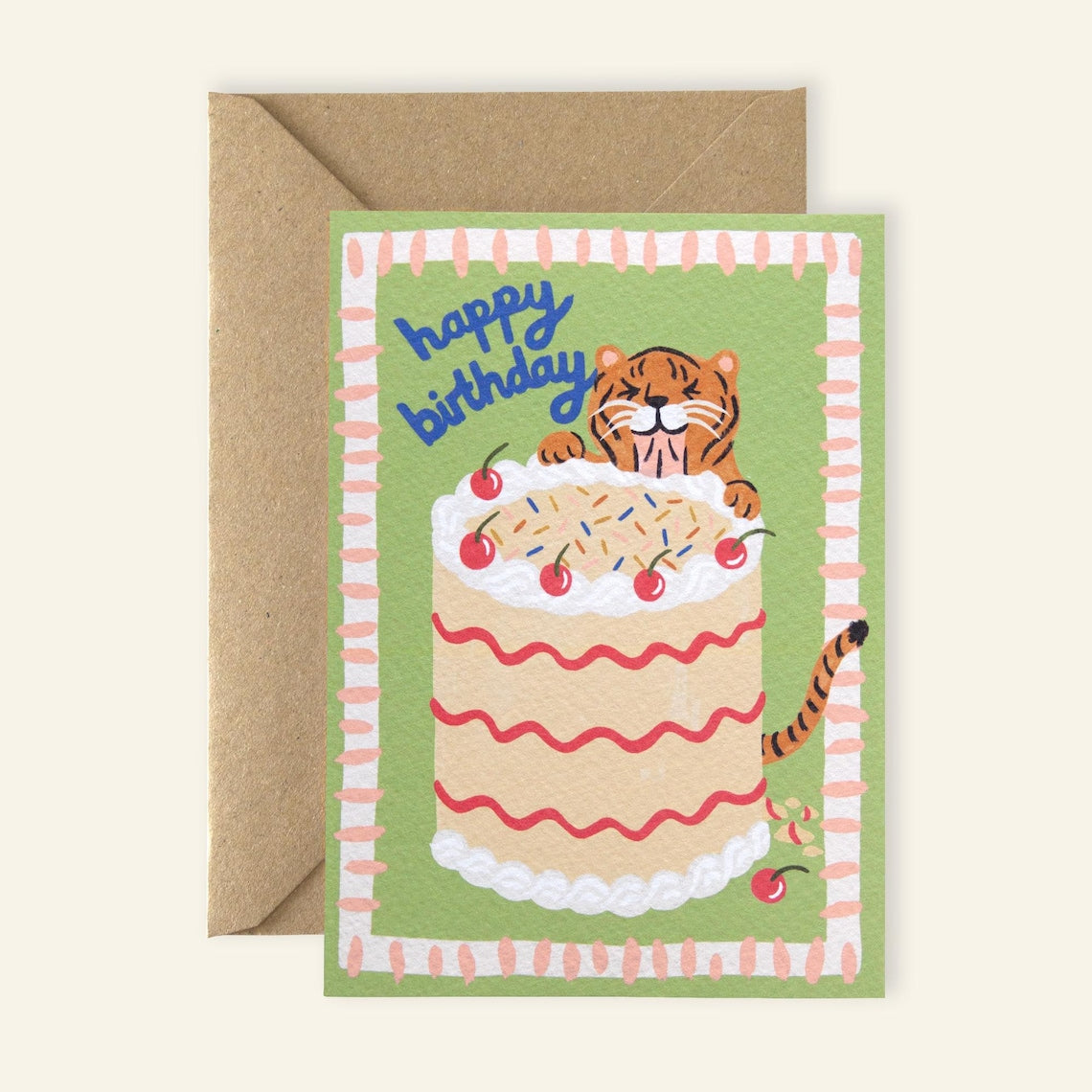 Little Em Emma Alviti Hungry Tiger Birthday Card
