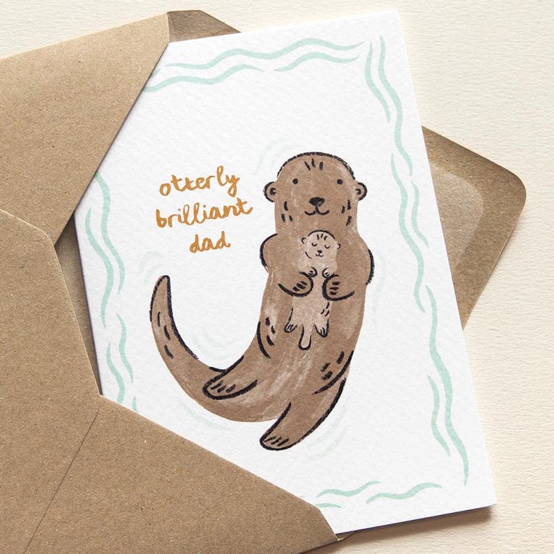 Little Em Emma Alvit Otterly Brilliant Dad Card