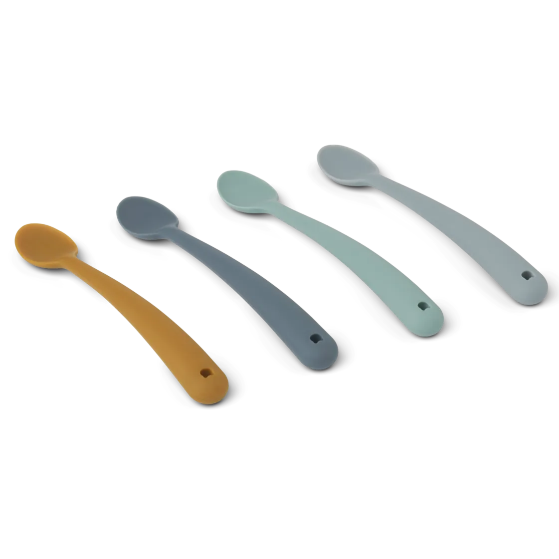 Liewood Siv Silicone Baby Feeding Spoons | 4-Pack