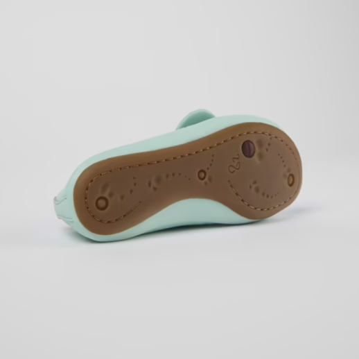 
                  
                    Camper 'Right' Leather Bow Ballerina - Blue
                  
                