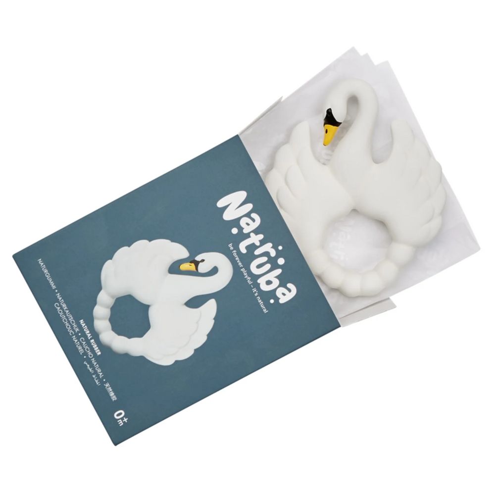 Natruba Teether Swan - White