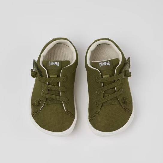 Camper Kids Peu First Shoes - Green Textile