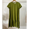 OffOn Clothing Women's Ruffle Hem Dress - Moss Green