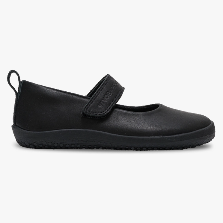 Vivobarefoot Kids Wyn School - Obsidian