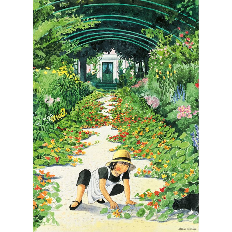 Hjelm Förlag Lena Anderson - Linnea in Monet's Garden Poster