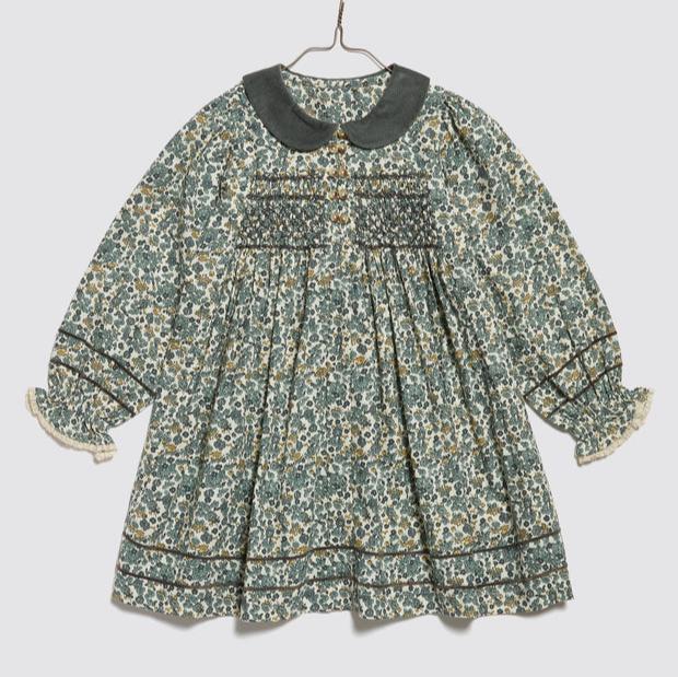 Little Cotton Clothes Tessa Dress - Midwinter Floral