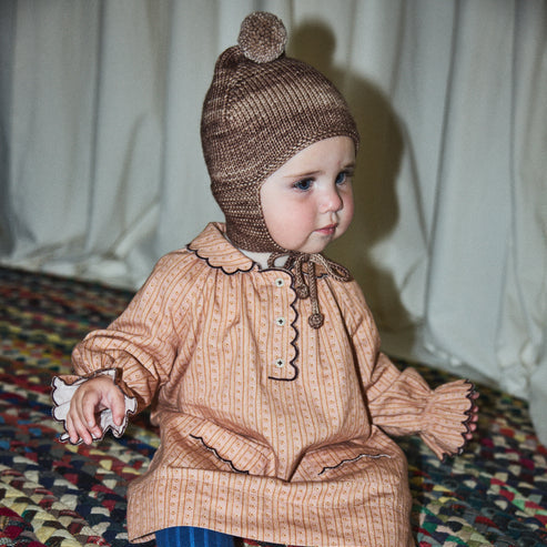 
                  
                    Misha & Puff Baby Pointy Peak Hat - Affogato
                  
                