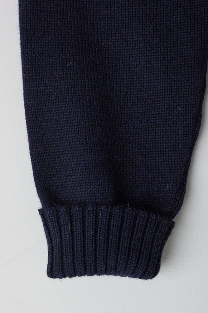 
                  
                    Le Tricoteur Adults Navy Cropped Guernsey Jumper
                  
                