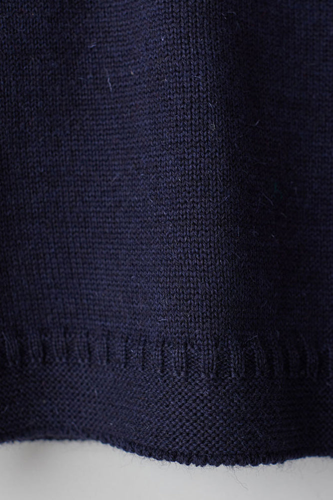
                  
                    Le Tricoteur Adults Navy Cropped Guernsey Jumper
                  
                