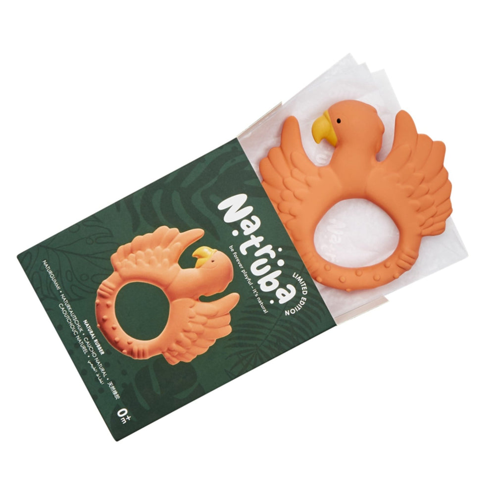 Natruba Teether Parrot - Orange