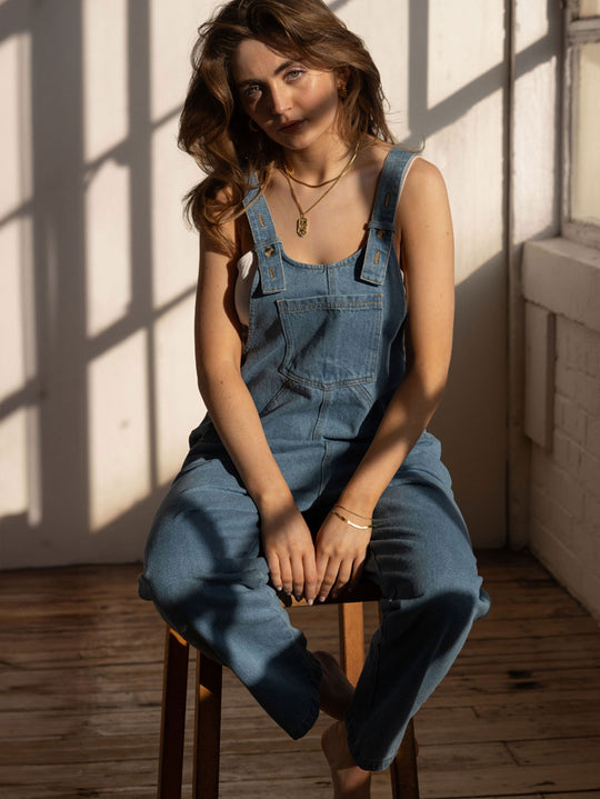 The Simple Folk Women's The Oversized Denim Dungaree