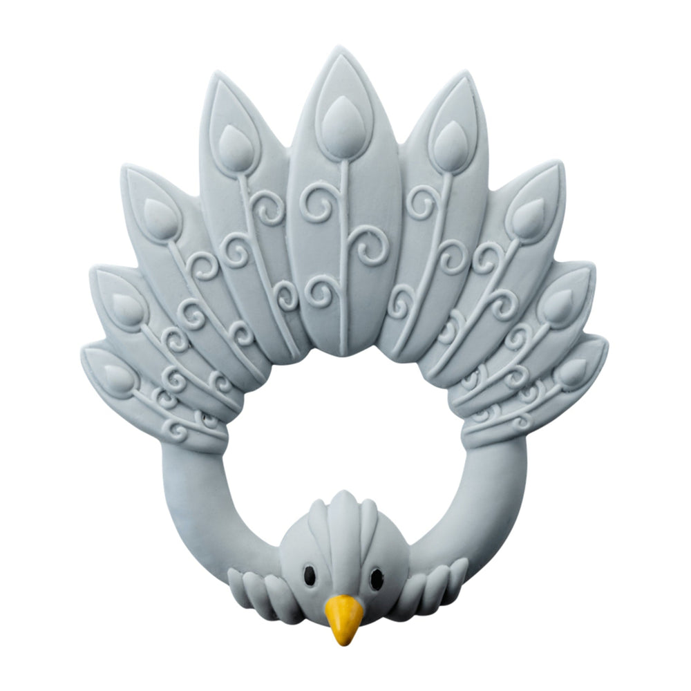 Natruba Teether Peacock - Light Blue