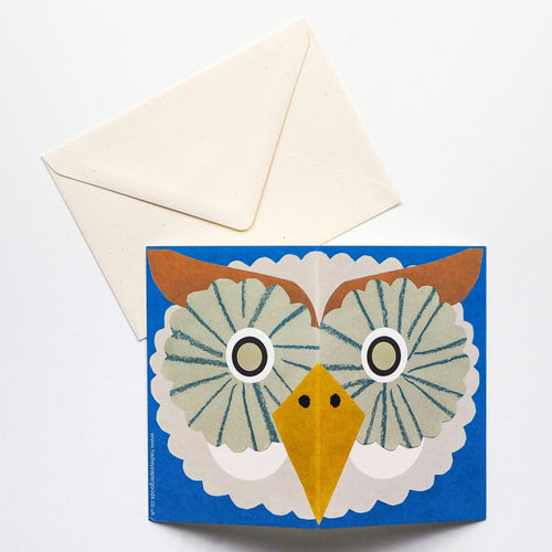 Hadley Paper Goods Owl Mask Card