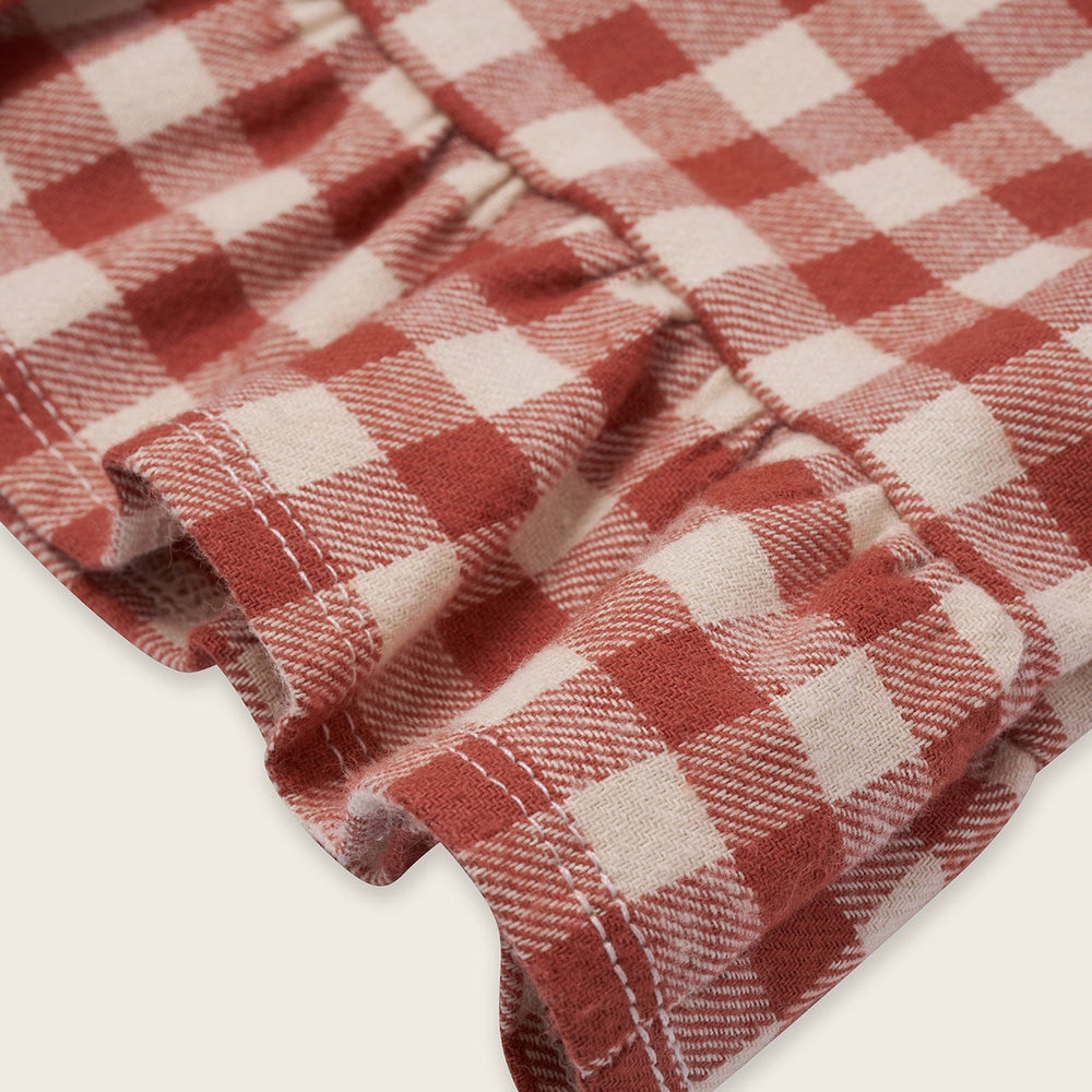 
                  
                    Organic Zoo Paprika Gingham Frill Culottes
                  
                