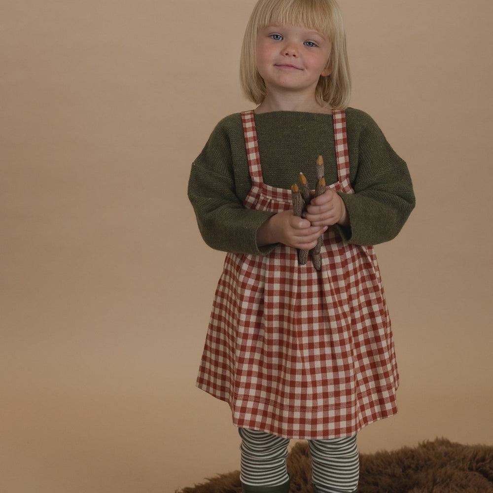 Organic Zoo Paprika Gingham Tribe Skirt