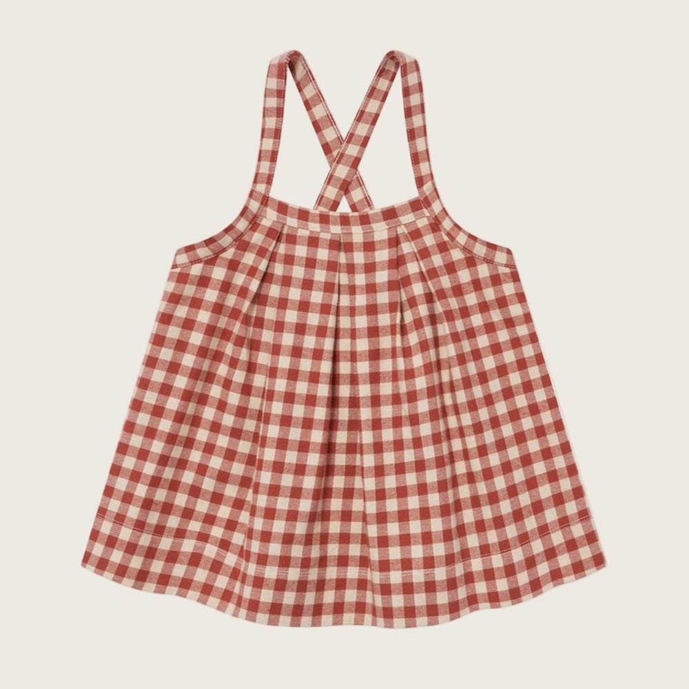 Organic Zoo Paprika Gingham Tribe Skirt