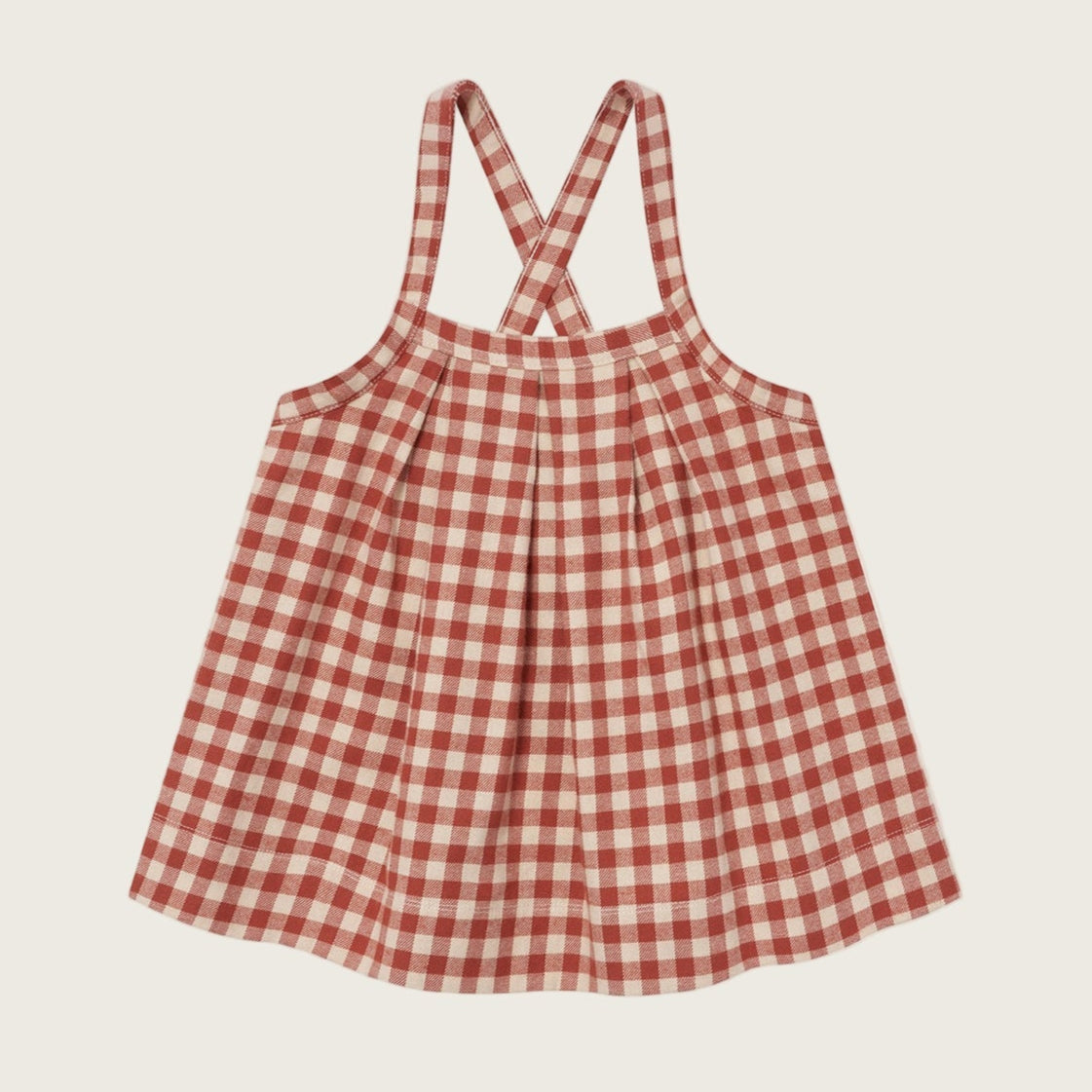 Organic Zoo Paprika Gingham Tribe Skirt