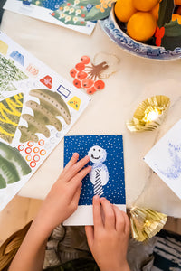 Hadley Paper Goods 'Make Your Own Christmas Cards' Snowman Set