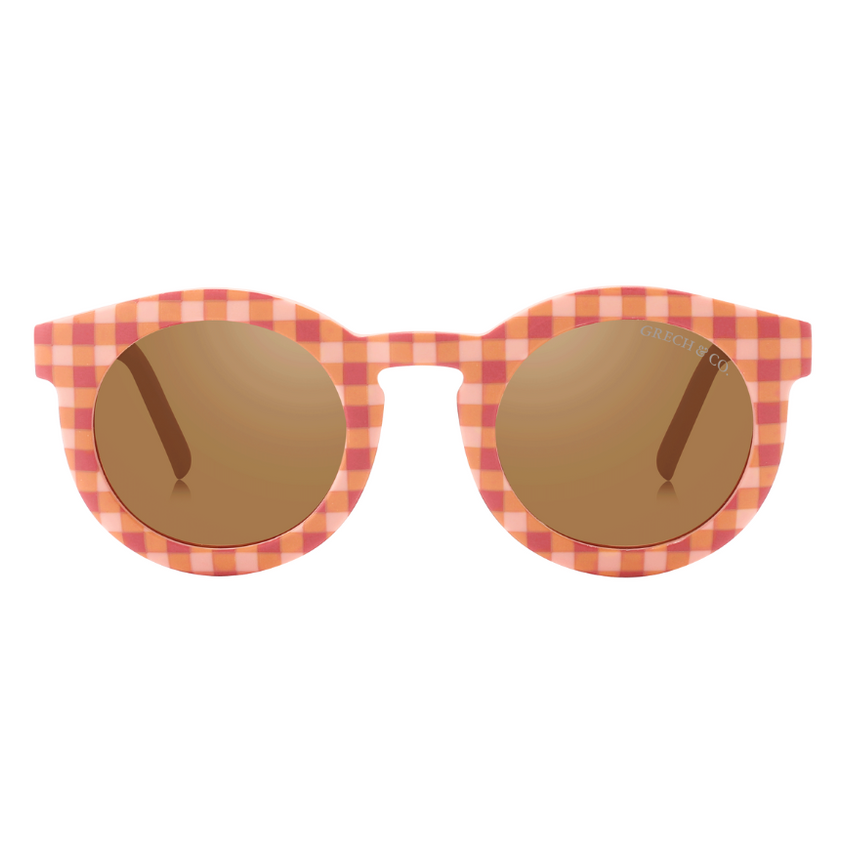 Grech & Co Adult Bendable &  Polarized Sunglasses - Sunset Gingham