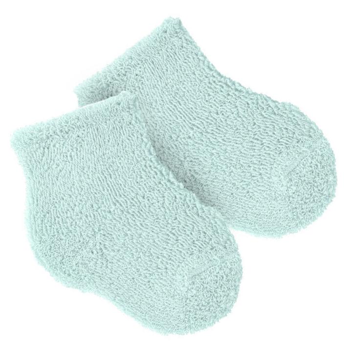 Cóndor Short Terry Baby Socks - Sea Mist