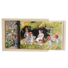  Hjelm Förlag Elsa Beskow Children of the Forest 4 x Wooden Boxed Puzzles