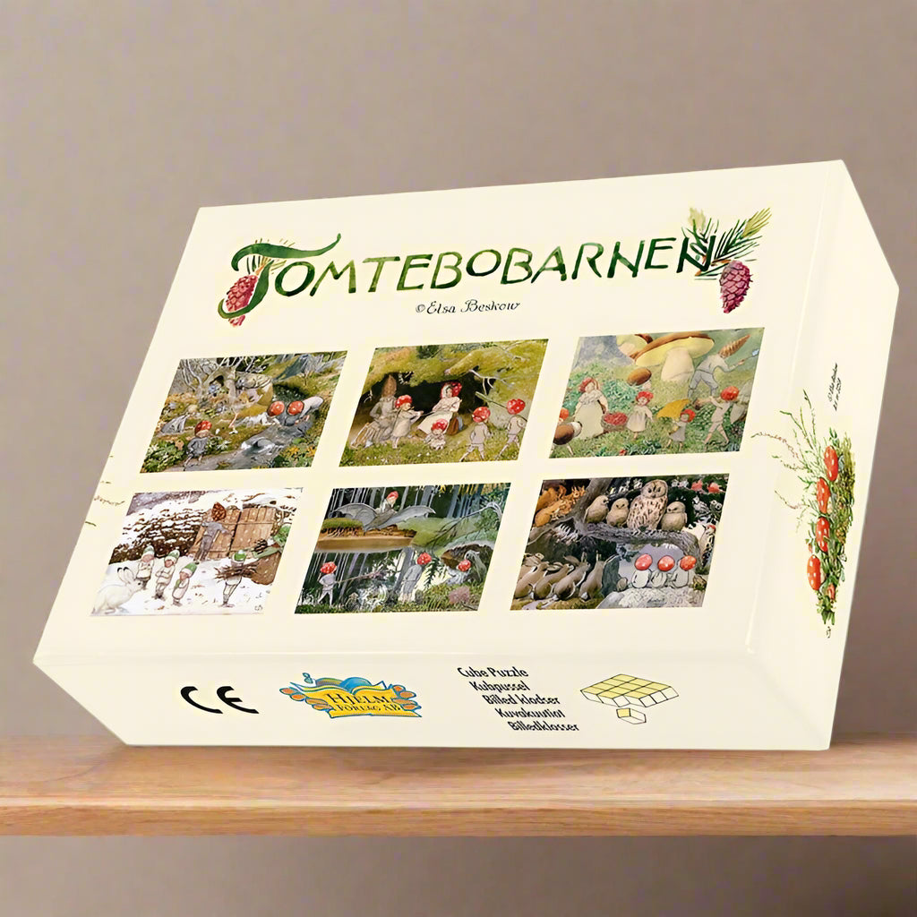 Hjelm Förlag Elsa Beskow Children of the Forest Cube Puzzle
