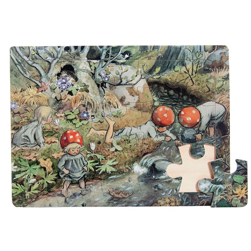 Hjelm Förlag Elsa Beskow Illustration Wooden Framed Puzzle