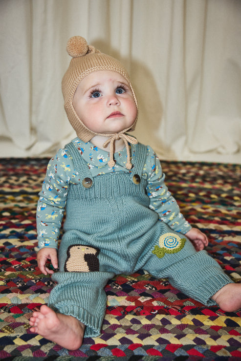Misha & Puff Baby Pointy Peak Hat - Patina