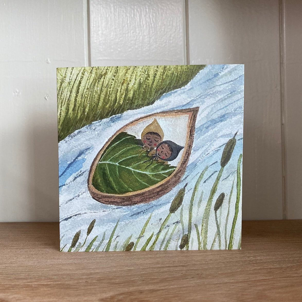 Lydia Mae Design Leaf Twins Greetings Card