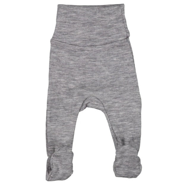 MarMar Copenhagen Mar Mar Wool Pixa Footed Baby Trousers - Grey Melange