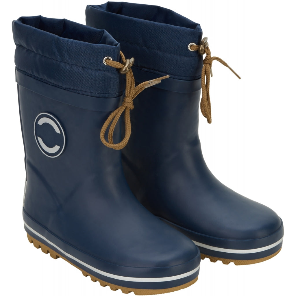 MIKK LINE Winter Lined Wellington Boots - Navy