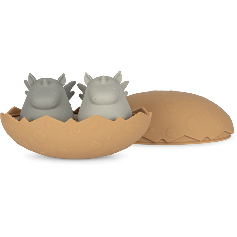 Konges Sløjd Dino Egg Bath Toys - Almond Mix