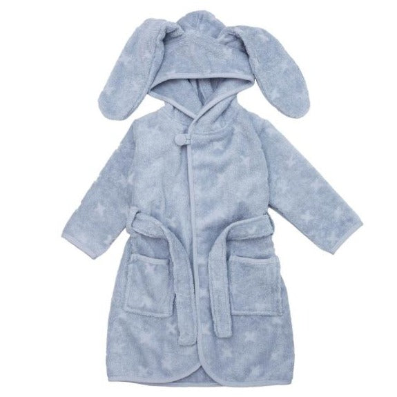 Musli Müsli by Green Cotton Hooded Bathrobe with Ears - Breeze