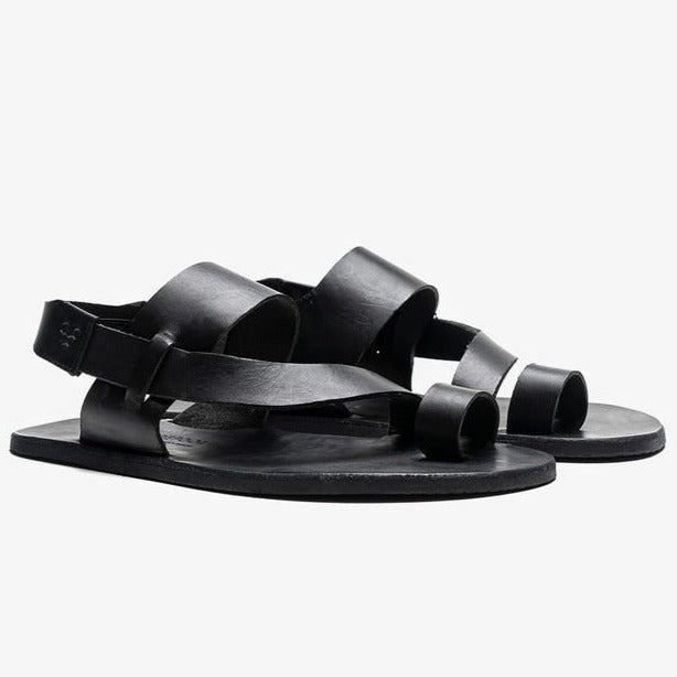 Vivobarefoot Women's Opanka Leather Sandal - Black