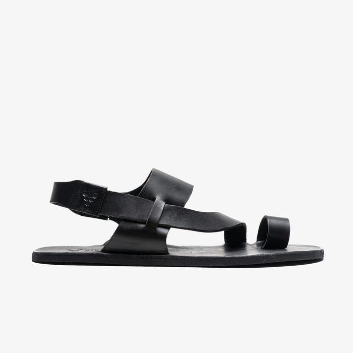 Vivobarefoot Women's Opanka Leather Sandal - Black