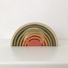 Sabo Concept Mini Wooden Rainbow Stacking Toy - Flower Meadow