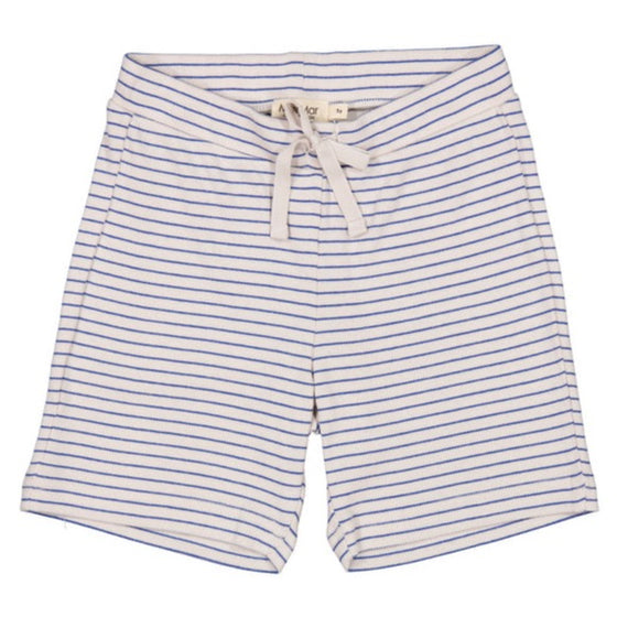 MarMar Copenhagen Mar Mar Paulo Cotton/Tencel Shorts - Space Blue Stripe